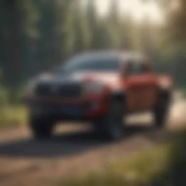 Toyota Big Pickup Truck Safety Features Safety features of the Toyota big pickup truck, including advanced driver-assistance systems