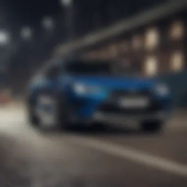 Dynamic driving scene illustrating the performance of the Toyota Corolla Cross Premium