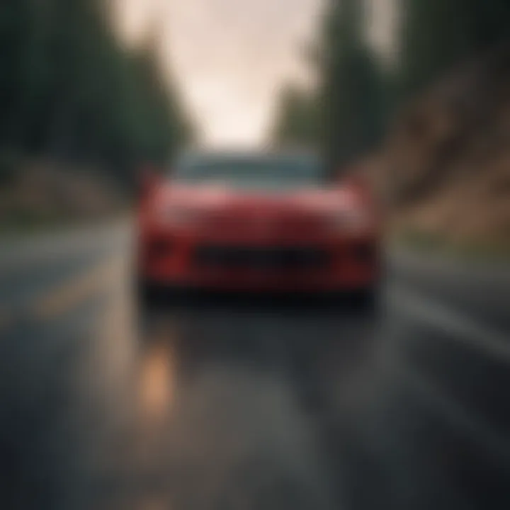 Driving dynamics of a Camaro equipped with Toyo tires on a winding road