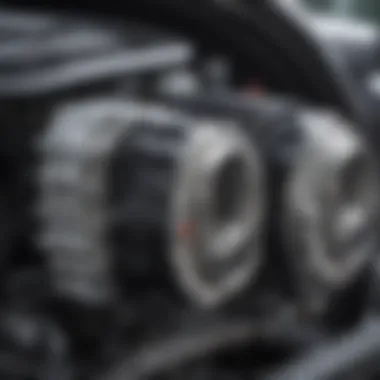 Eco-Friendly Innovations in Two-Door Designs Close-up of eco-friendly engine components in a compact two-door vehicle