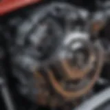 A close-up view of a well-maintained engine showing attention to detail.