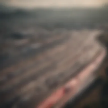 Spectacular view of Autódromo Hermanos Rodríguez during the race