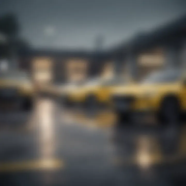 A fleet of diverse vehicles representing Hertz's sales strategy.