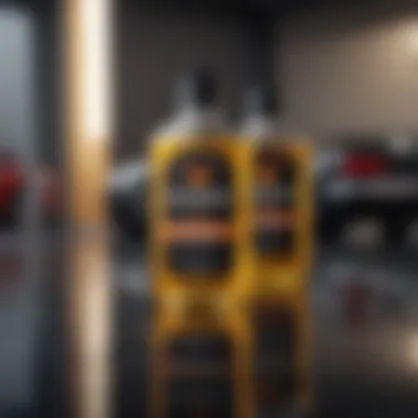 Variety of Recommended Motor Oils for High Mileage Vehicles Selection of high mileage motor oils on display