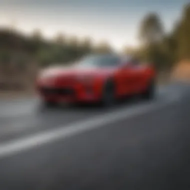 Camaro SS Coupe on the road demonstrating its performance capabilities