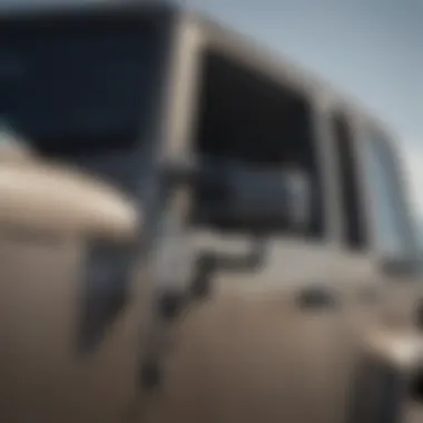 Material Quality of the 2014 Wrangler Soft Top Detailed view of 2014 Wrangler soft top material