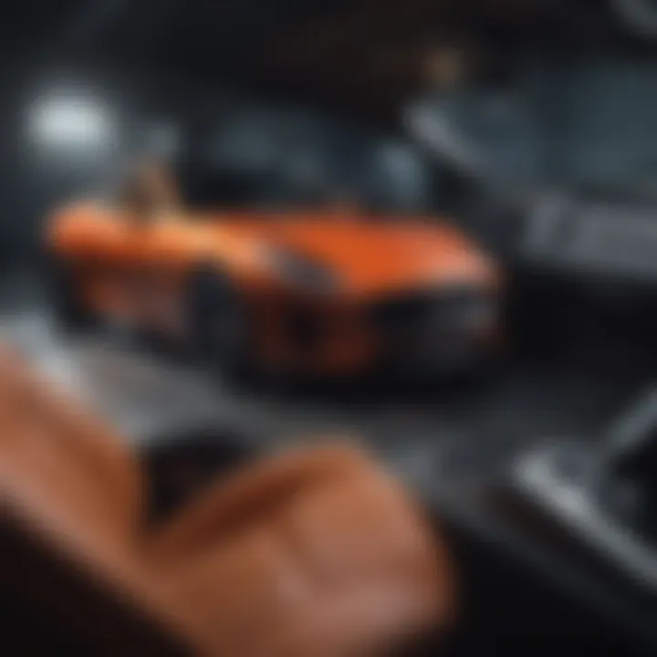 Interior view of Jaguar F-Type showcasing luxury features
