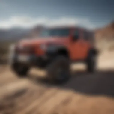 2010 Jeep Wrangler Unlimited Rubicon in an off-road setting