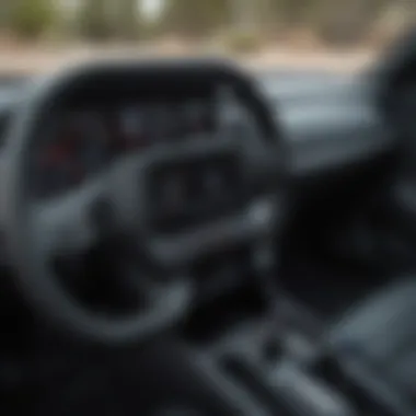 Close-up of the Honda Talon's advanced dashboard and controls