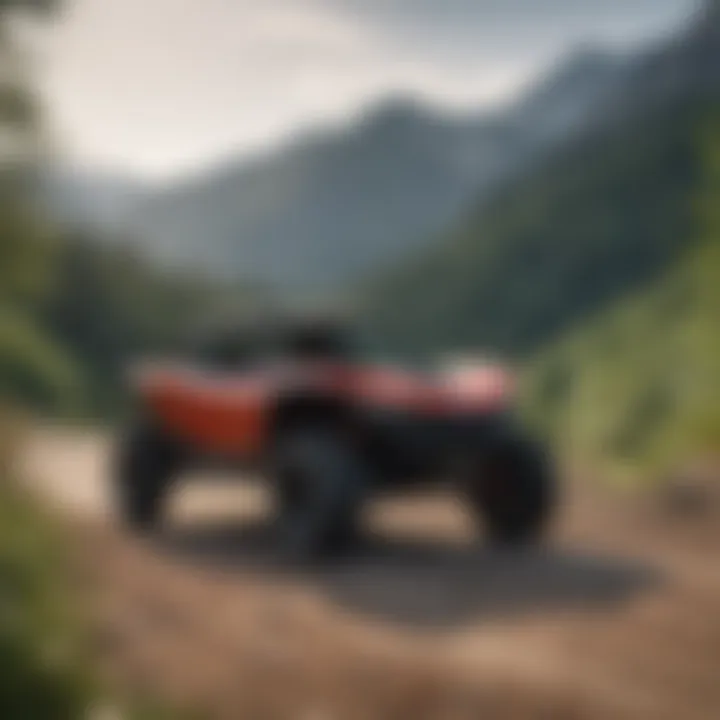 The Jsport Honda Talon parked against a stunning natural backdrop