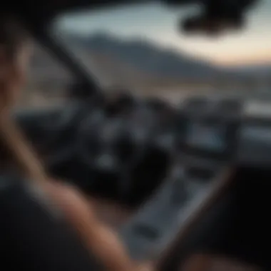 Interior cockpit view highlighting advanced technology and driver-centric controls