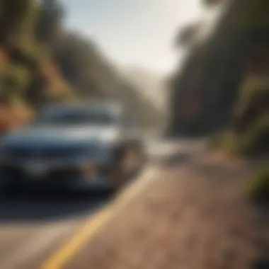 Exploring the Malibu Hybrid in Nature Malibu Hybrid on a scenic road
