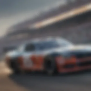 High-quality picture from NASCAR broadcast