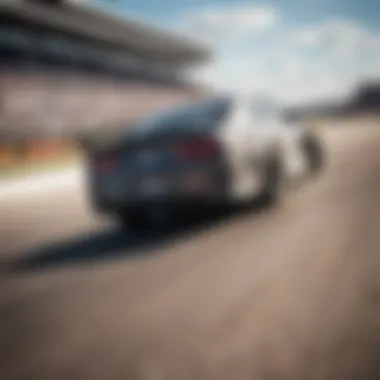 Driver Dynamics at Talladega NASCAR driver navigating a tight turn on the Talladega track