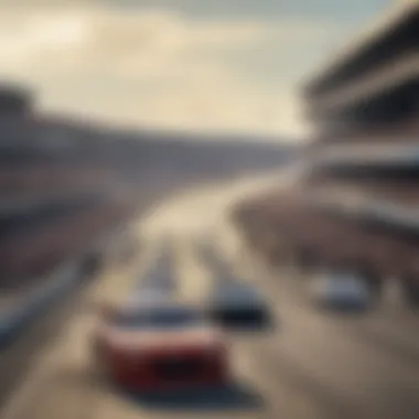 Thrilling Atmosphere of NASCAR Spectators enjoying the thrilling atmosphere of a NASCAR event