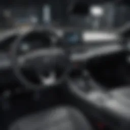 Modern vehicle interior showcasing advanced connectivity options