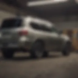 Nissan Armada vehicle with recall notice