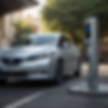 Charging Infrastructure: Supporting the Nissan Leaf Nissan Leaf charging station highlighting electric vehicle infrastructure
