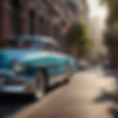 The Classic Elegance of Vintage American Cars A vintage American car showcasing classic design.