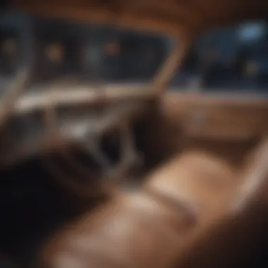Interior of a vintage Buick showcasing craftsmanship