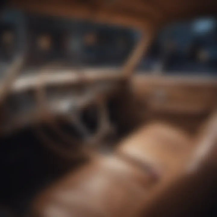 Interior of a vintage Buick showcasing craftsmanship