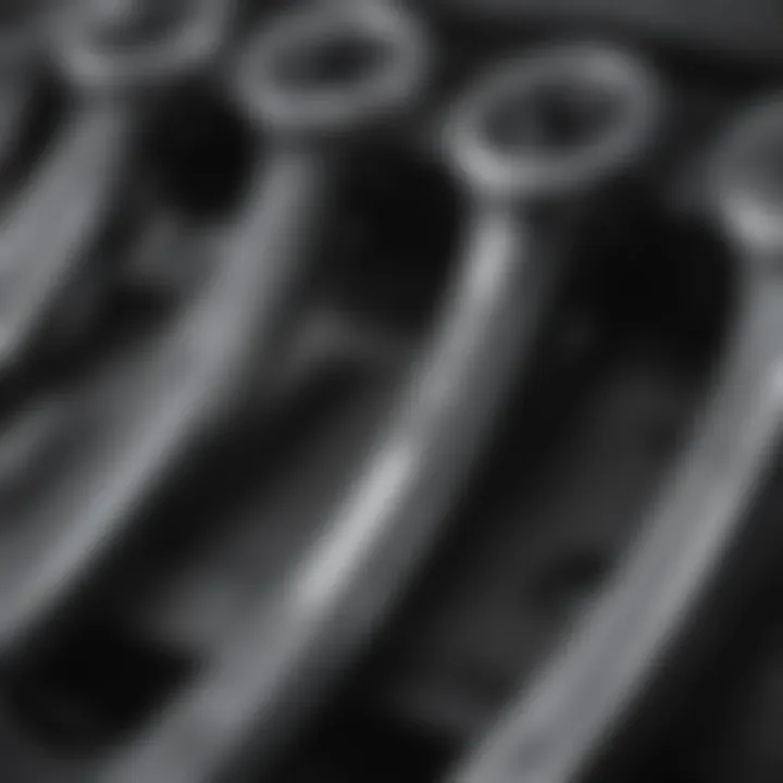 Close-up view of Pittsburgh Ratcheting Wrench Set showcasing its polished finish and ergonomic design.