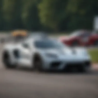 Team strategists analyzing data during a Road America event