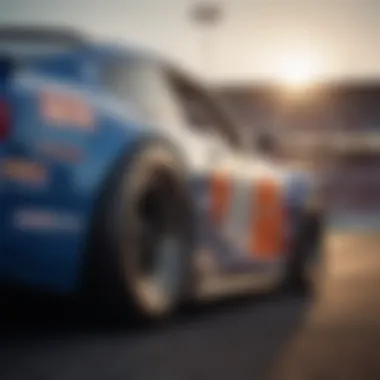 Innovative Technology in NASCAR Racing Cars Close-up of a NASCAR vehicle showcasing advanced technology and design.