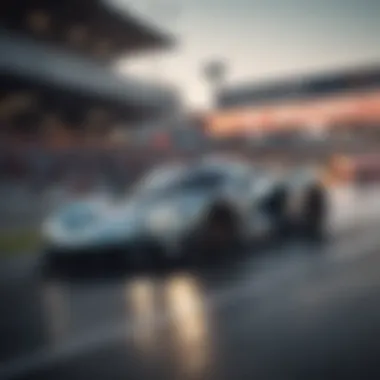 An exhilarating scene from a high-speed racing event, highlighting the thrill of motorsport.