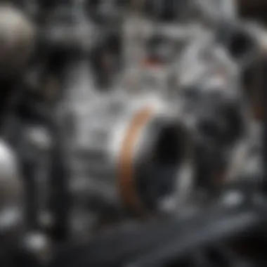 A close-up of an IndyCar engine highlighting engineering advancements