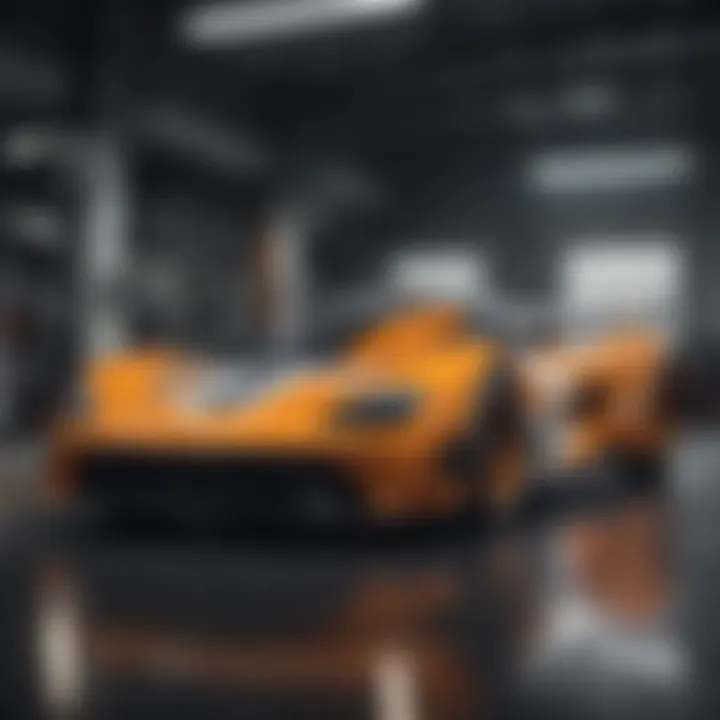 Historic McLaren race car showcasing iconic livery