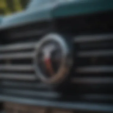 A close-up view of Alfa Romeo's iconic grille