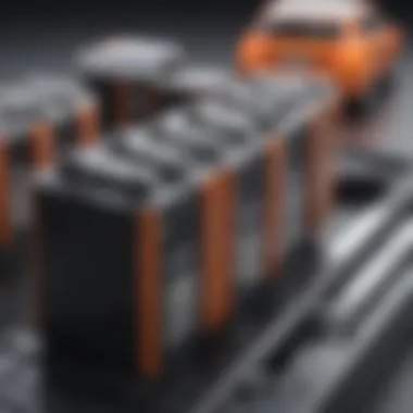 Components of Electric Car Batteries Diagram illustrating the components of electric car batteries