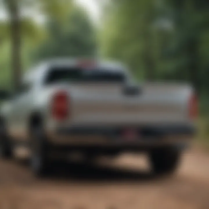 A sleek tonneau cover installed on a pickup truck