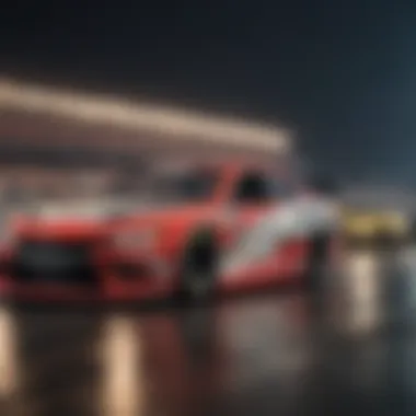 Toyota’s entry into NASCAR showcasing its iconic vehicles.