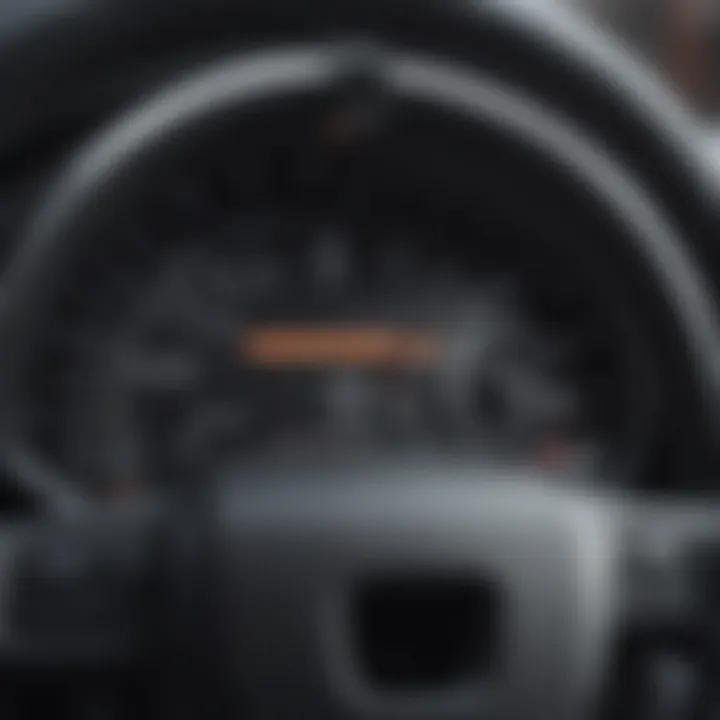 Close-up of Ford electric truck dashboard displaying cost calculator