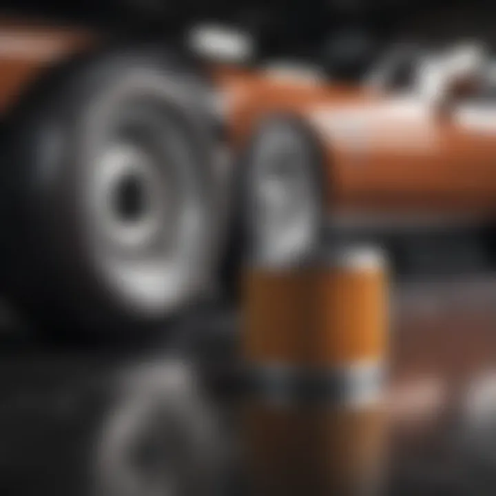 A visual representation of an oil filter designed for General Motors cars.