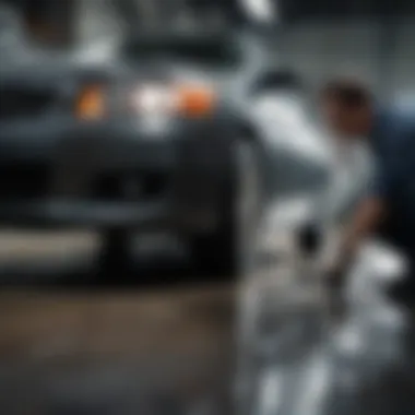 Mechanic analyzing oil quality during a maintenance check
