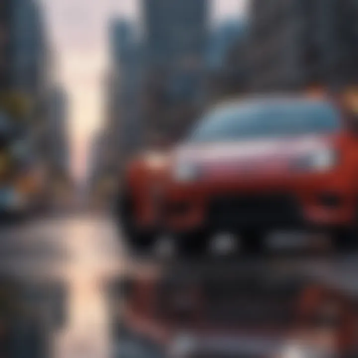 Graphs illustrating rising demand for rental cars