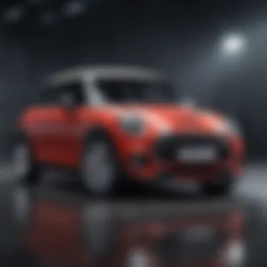 Modern Mini Cooper model highlighting advanced features