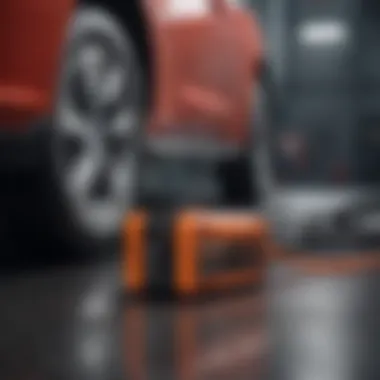 Connection of a Trickle Charger to a Car Battery Trickle charger connected to a car battery