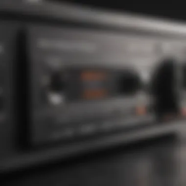 Cassette Player with Aux Input Close-up of a cassette player with aux input
