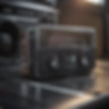 Connecting Aux Cord to Cassette Player An aux cord connected to a car cassette player