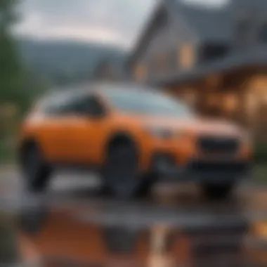 Exterior Design of the 2021 Subaru Crosstrek Sleek exterior design of the 2021 Subaru Crosstrek showcasing its modern aesthetic.