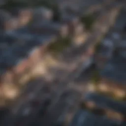 Aerial view of Richmond showcasing Xfinity's network infrastructure