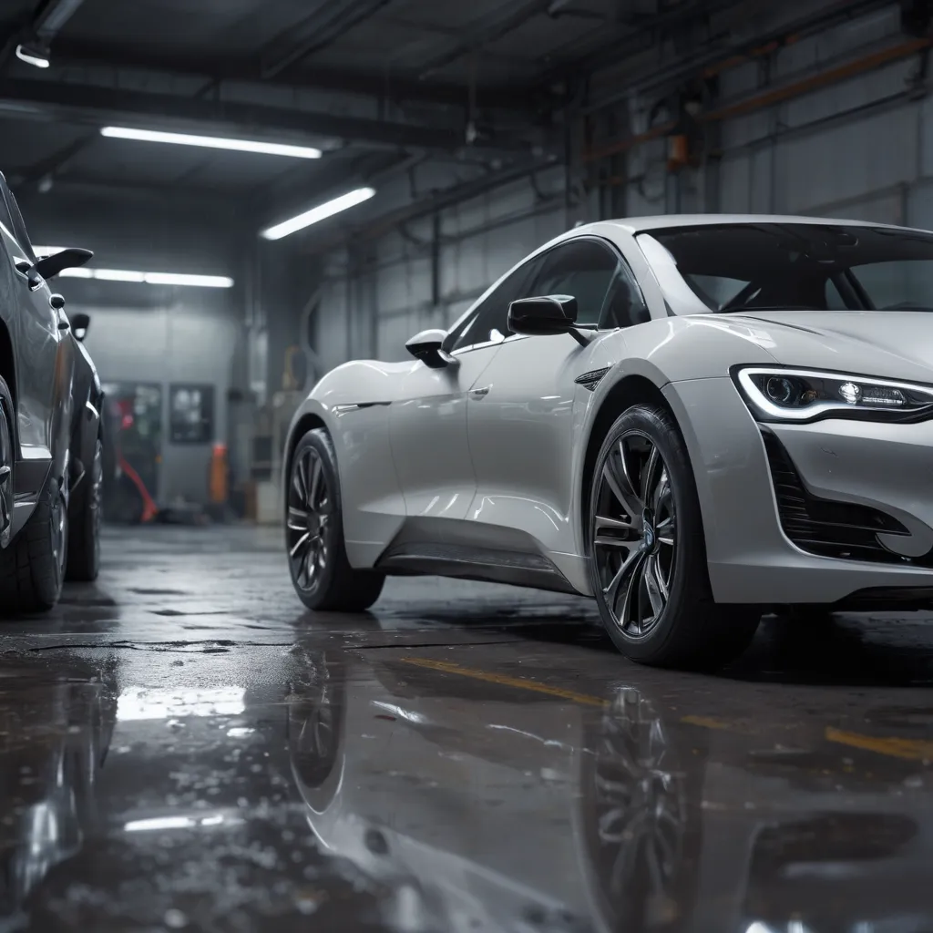 A futuristic electric vehicle with sleek, aerodynamic lines, highlighting the absence of side-view mirrors
